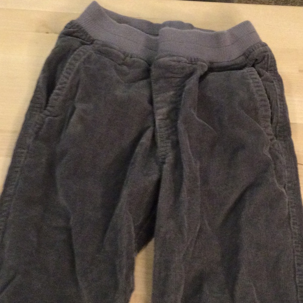 Kids' Gray Corduroy Joggers